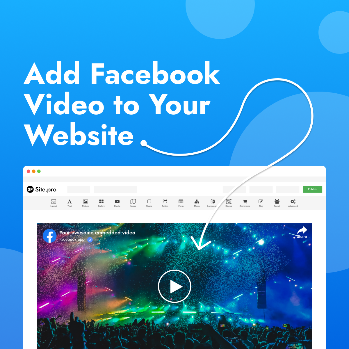 Add Facebook videos to your website